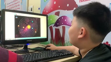 Nguyễn Đình Long - lập trình scratch: “Mô phỏng hệ mặt trời”