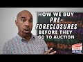 How to buy preforeclosures subject to before auction