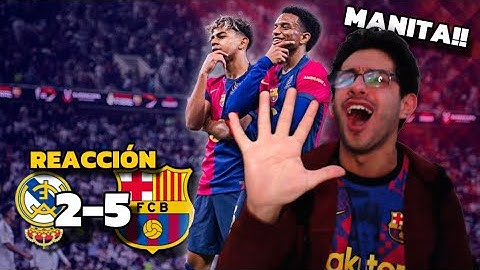 REACCIONANDO AL REAL MADRID 2-5 FC BARCELONA | CAMPEONES DE SUPERCOPA