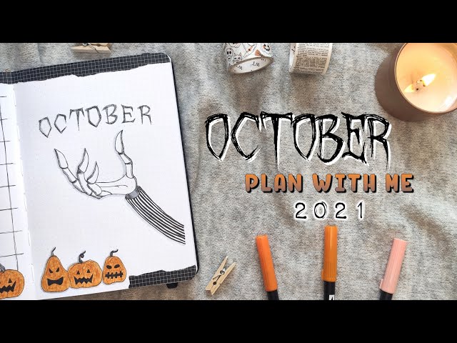 Spooky, Witchy Bullet Journal Setup & Printables for October 2019, Halloween Bujo Kit — Evelyne Park