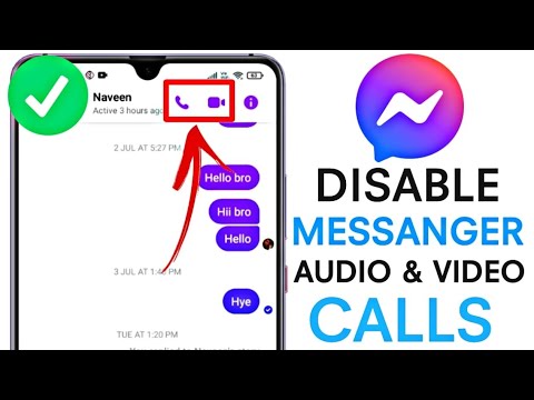 How To Turn Off Audio & Video Call On Facebook Messenger || Disable ...