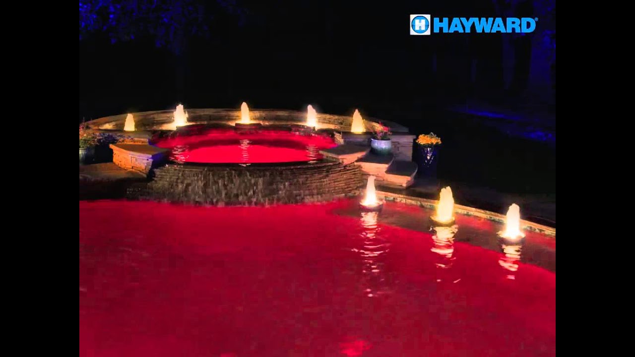 Red Gold Pool Red, White & Gold Pool - YouTube
