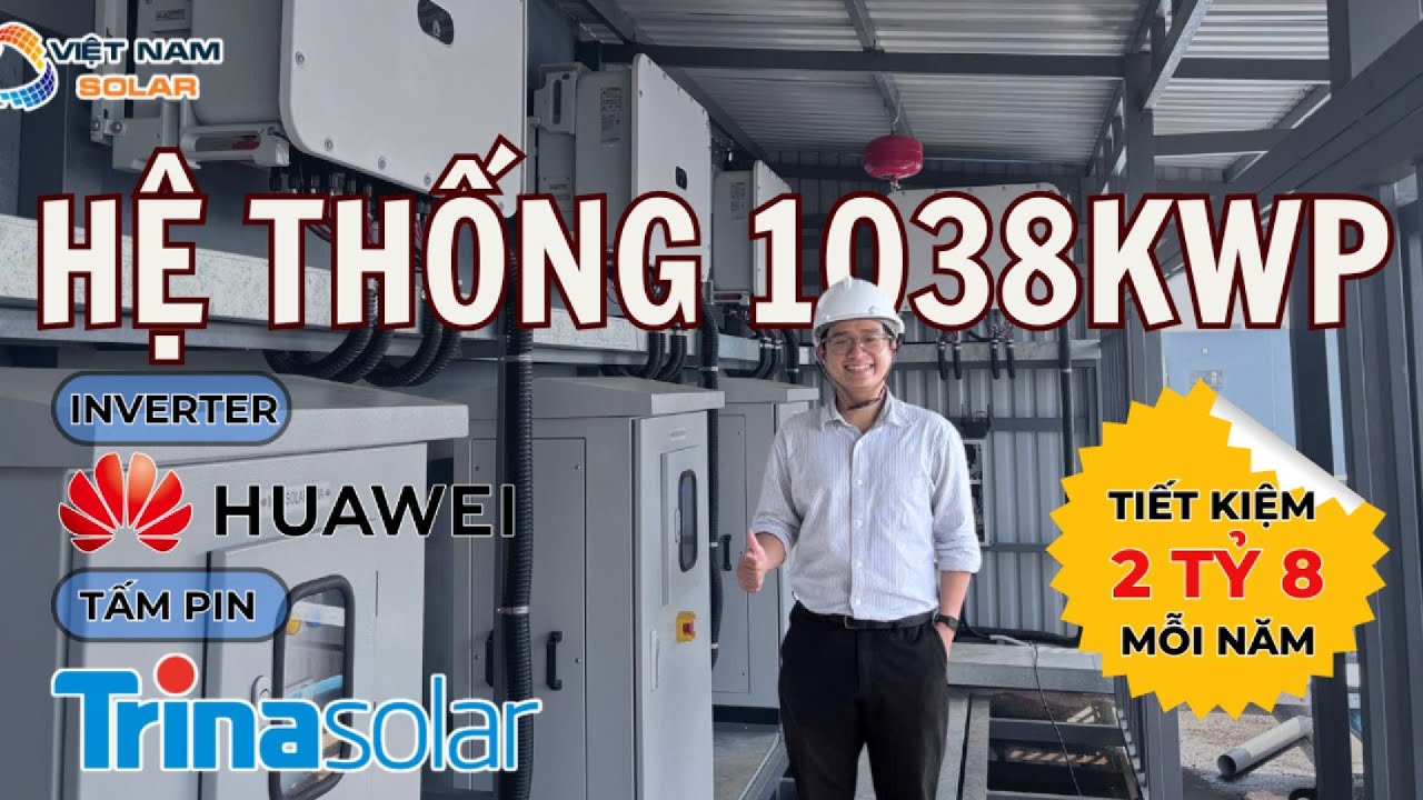 Bảng Giá Chi Phí Lắp Điện Năng Lượng Mặt Trời 2026 47 Video dự án điện mặt trời 1.038 kWp tại Sincetech Tây Ninh