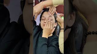 raund face eyebrow threading tutorial short #beginners #shortsvideo #youtubeshorts #