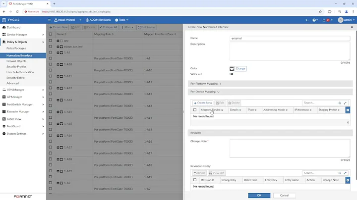 Normalized Interfaces in FortiManager