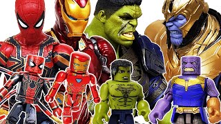 Avengers Minimates! Defeat the Thanos! Hulk, Spider-Man, Iron Man, Captain America