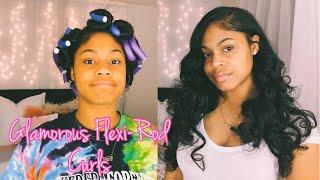 QUICK AND EASY BOMB FLEXI ROD CURLS!!!