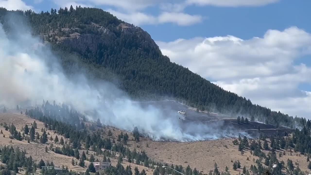 Wildfire on Mount Helena YouTube