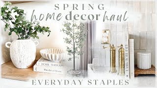 SPRING HOME DECOR HAUL 2024  mcgee & co, tjmaxx, amazon, target, homegoods  everyday staples