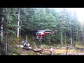 MD500 confined area landing to a log pad