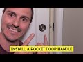 how to install a handle on a pocket door 🔒 (AMAZON LINK)