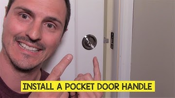 how to install a handle on a pocket door 🔒 (AMAZON LINK)