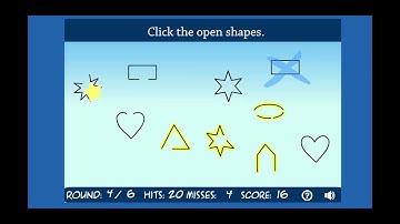 Open and Closed Shapes - Geometry Math Game