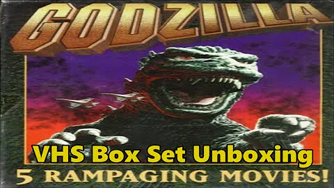 Unboxing - Godzilla: 5 Rampaging Movies! VHS Box Set (720 HD, 60FPS)