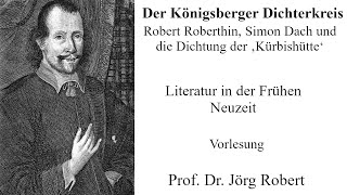 VL Literatur der Frühen Neuzeit - Vortrag "Der Königsberger Dichterkreis"
