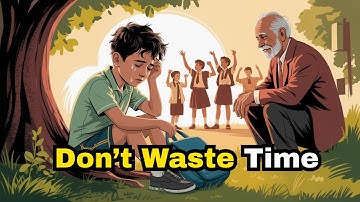 Don’t Waste Time | Story of a Lazy Boy |  English Story with Subtitles