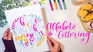 Tutorial || Mis letras de lettering  Lámina alfabeto brush pen lettering  Iniciación al lettering