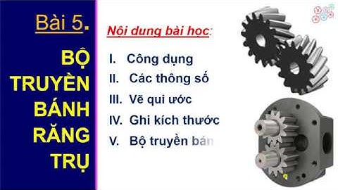 #vekythuat #banhrangtru #gears | BỘ TRUYỀN BÁNH RĂNG TRỤ