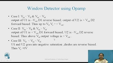 Window Detector using Opamp