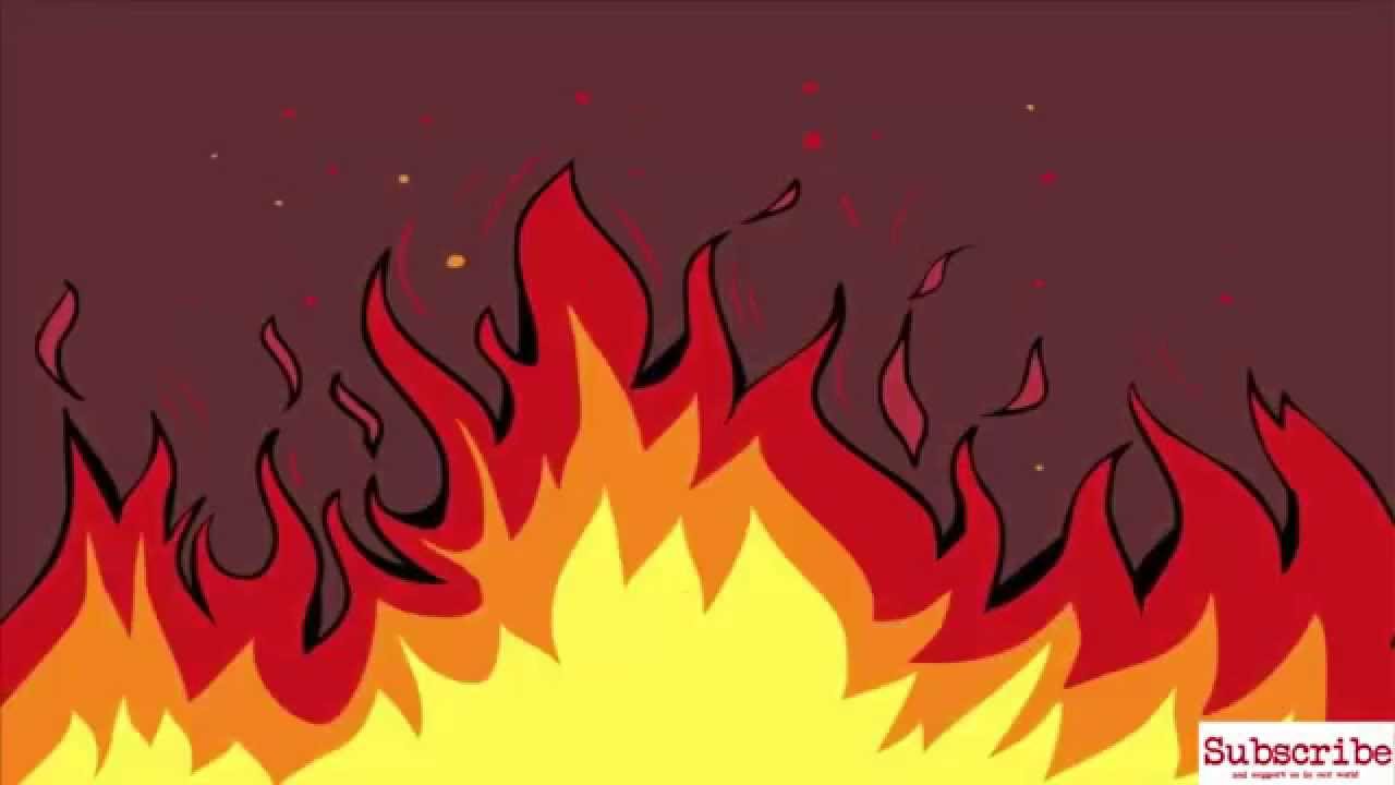 How to Draw Fire Flames Step by Step - YouTube