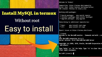 How to get MySql On Android ||how to install MySQL in termux||MySql DATABASE On Android