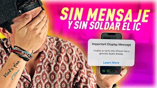 🛑 Quitar el MENSAJE DE PANTALLA NO ORIGINAL en iPhone 11 Pro MAX - SIN QUITAR EL IC DE LA PANTALLA 😱