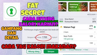 CARA PAKAI APLIKASI FAT SECRET GAMPANG DAN DETAIL screenshot 3