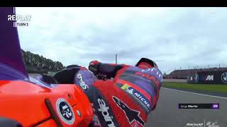 Jorge Martin Crashes His Bike With Only 2 Laps To Go For Pole Position | Moto GP 2024 | German GP