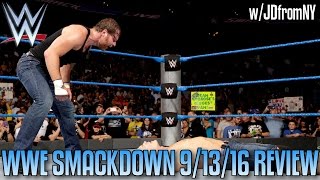 WWE Smackdown Live 9/13/16 Review: Dean Ambrose Lays John Cena Out With Dirty Deeds