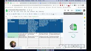 Connect ChatGPT to Google Sheets and Output to Google Docs Tool