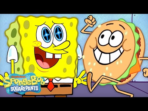 Every Krabby Patty in NEW SpongeBob Episodes 🍔 | 60 Minute Compilation | SpongeBob