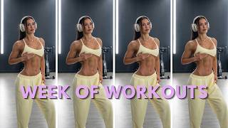 MY CURRENT SPLIT | juggling weights + half marathon training, micd up workouts, workout routine