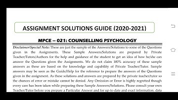 MPCE 021 Ignou Solved Assignment