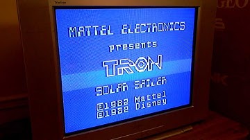Intellivision Tron: Solar Sailer with Intellivoice (title screen talking)