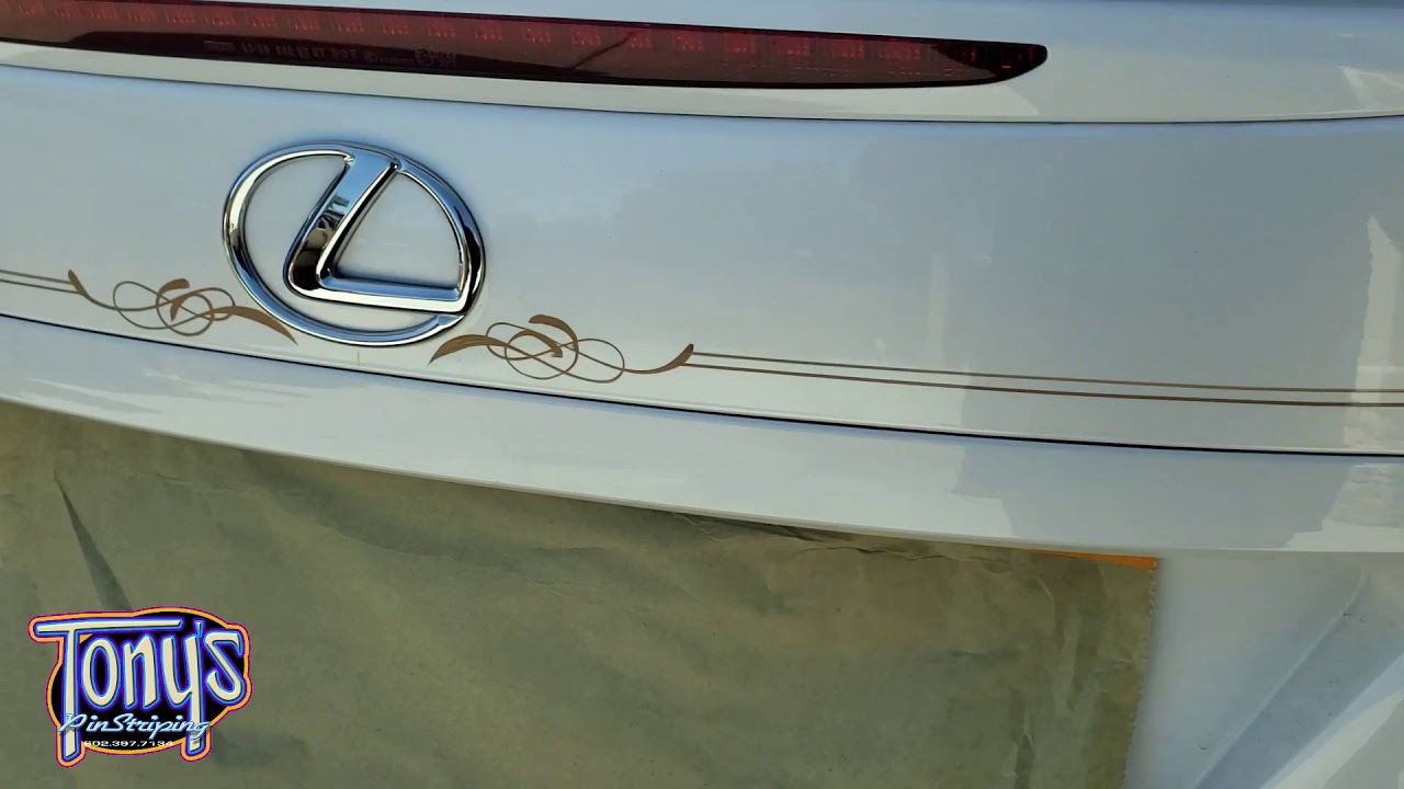 Pinstriping on Lexus Is 250 YouTube