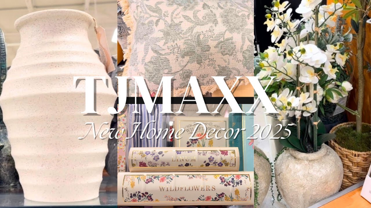 NEW TJMAXX HOME DECOR FINDS 2025 SPRING | HIGH END HOME FINDS | SHOP WITH ME + DECORATING IDEAS