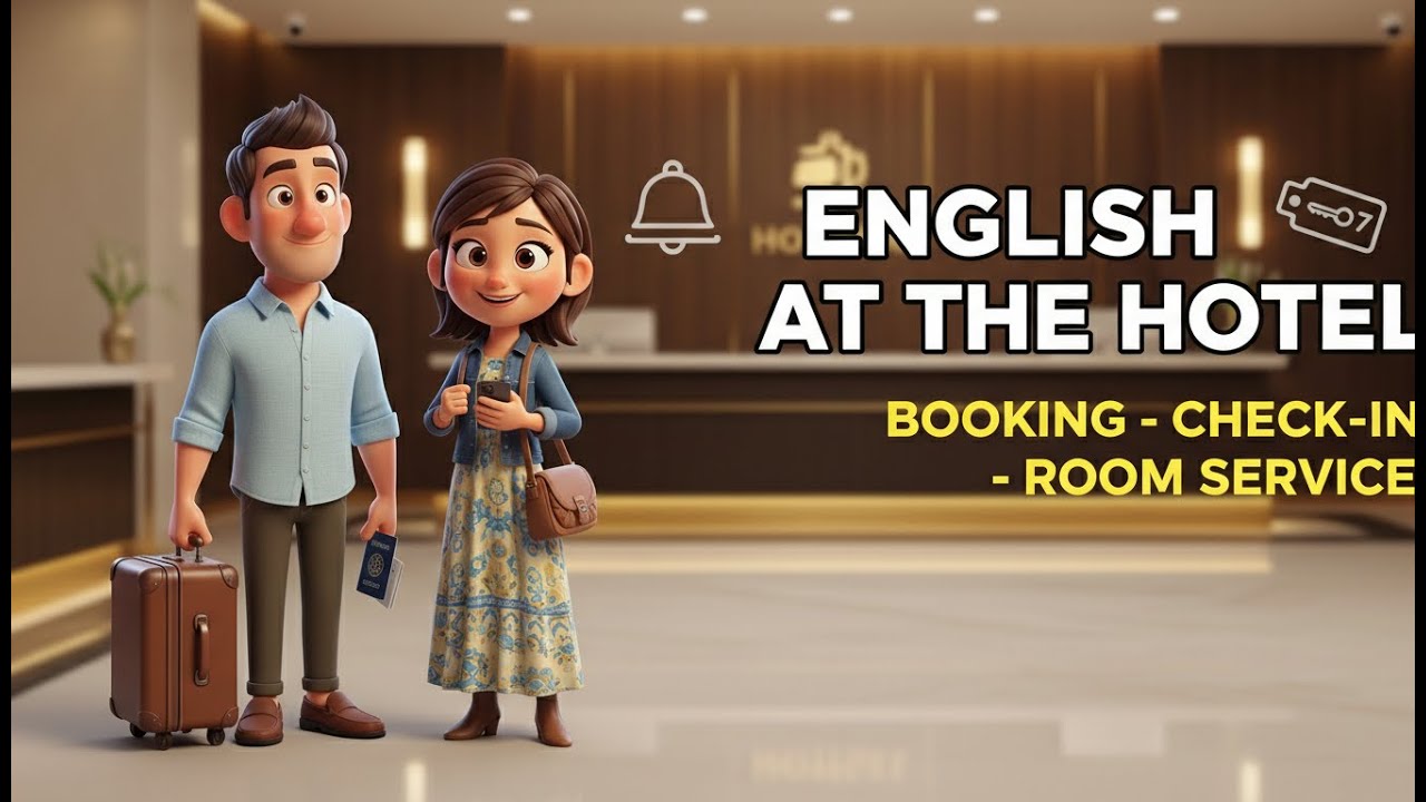 English at the Hotel: Booking, Check-in & Room Service | English Podcast For Beginner
