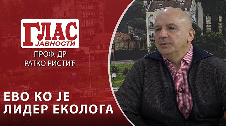 PROF. DR RATKO RISTIĆ: ZNAM ZA KOGA ĆU GLASATI