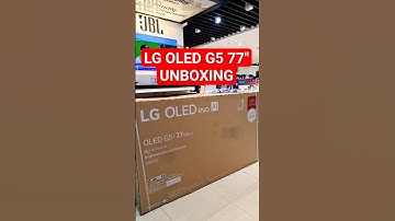 LG OLED 2025 G5 77" Unboxing #LG #trending #unboxing #oled #lgrollable #lgledtv #lgelectronics