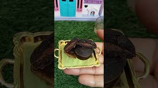 Miniature Oreo Dora Cake छोटा भोजन Full recipe on channel | Desi Tarka Miniature Cooking