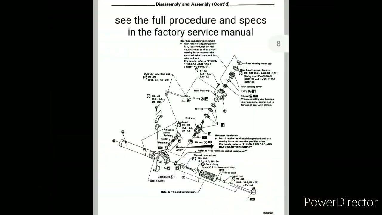 z31 300zx Power Steering Rack Rebuild Tips + Tricks YouTube