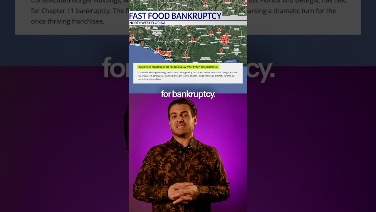 Burger King Franchisee Files for Bankruptcy Owing $40M | 200+ Creditors Left Hanging!