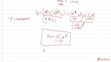 At some temperature and under a pressure of `4` atm, `PCl_(5)` is `10%` dissociated.