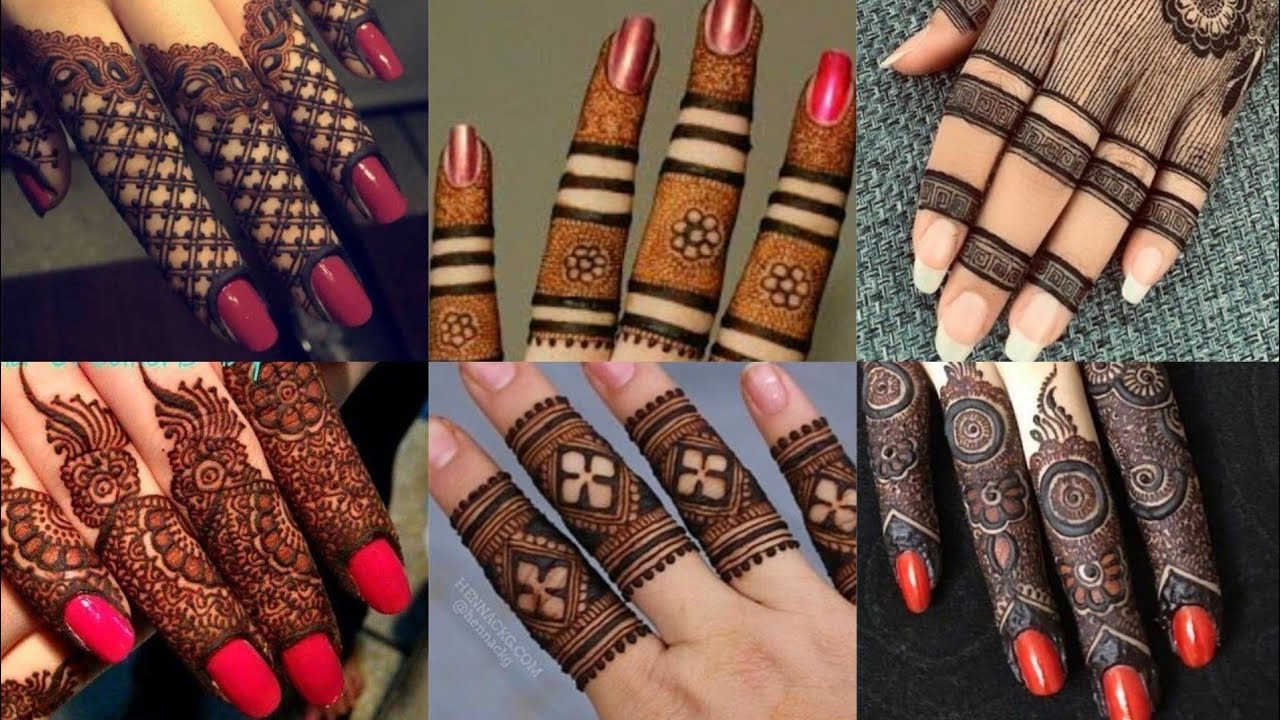 2020 Latest #Finger #Mehndi Designs||Finger Mehndi Designs For ...