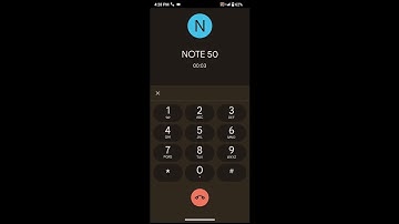 Cubot NOTE 50 Incoming Call Screen