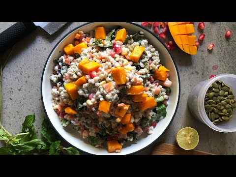 Video: Salad With Barley, Pumpkin And Blueberries