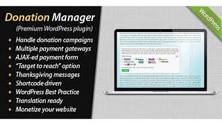 Donation Manager for WordPress | Codecanyon Scripts and Snippets