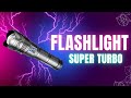 Turbo flashlight with high brightness led laser