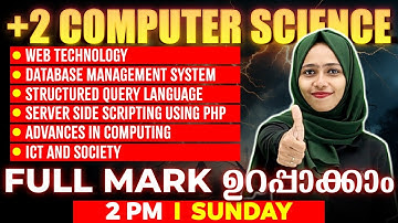 Plus Two Computer Science Public Exam | Chapters7,8,9,10,11,12  | CS Marathon | Exam Winner +2