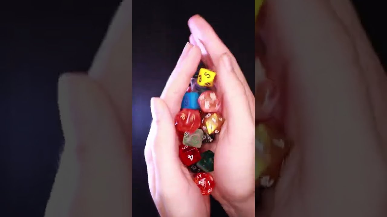ASMR Rolling 1 die from 20 different sets
